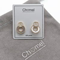 Mother of Pearl Gold Earrings - CHOMEL