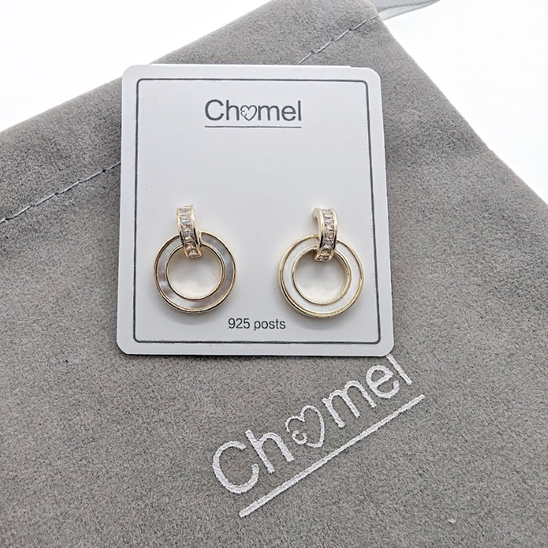 Mother of Pearl Gold Earrings - CHOMEL