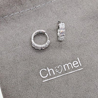 Cubic Zirconia Hoop Earrings - CHOMEL