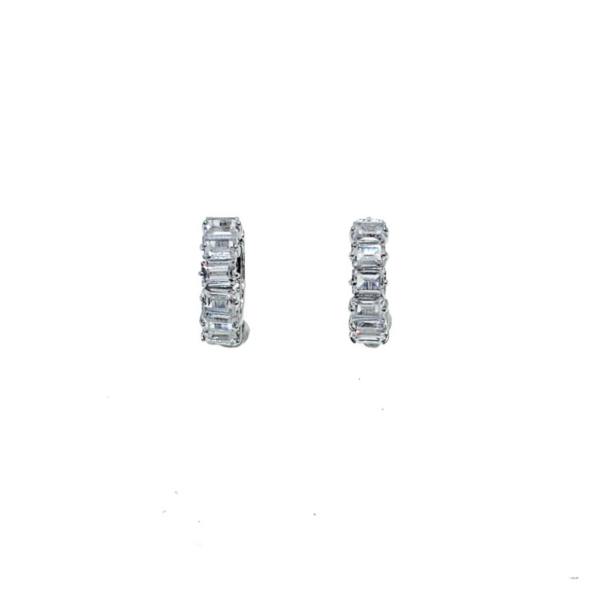 Cubic Zirconia Hoop Earrings - CHOMEL