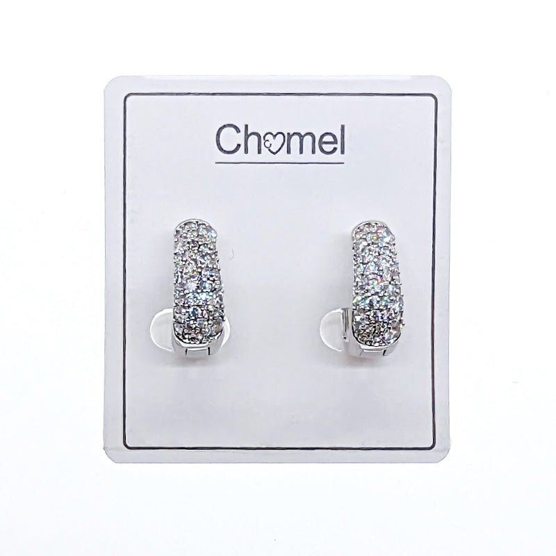 Cubic Zirconia Hoop Earrings - CHOMEL