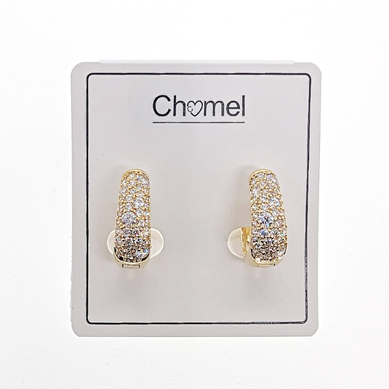 Cubic Zirconia Hoop Earrings - CHOMEL