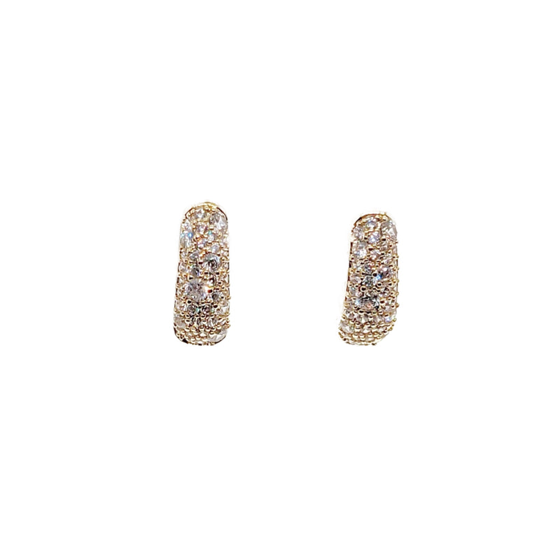 Cubic Zirconia Hoop Earrings - CHOMEL