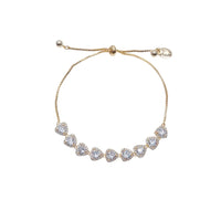 花立方氧化锆手链