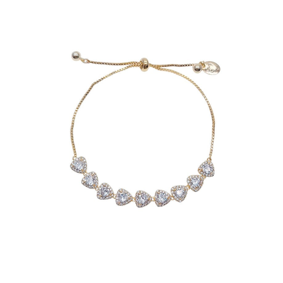 花立方氧化锆手链