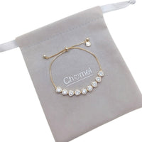 花立方氧化锆手链