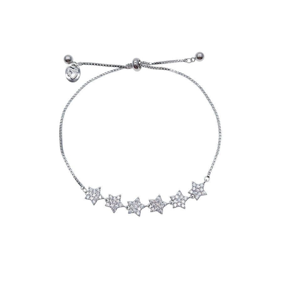 花立方氧化锆手链