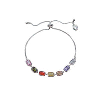 Cubic Zirconia Adjustable Sliding Bracelet