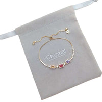 Cubic Zirconia Adjustable Sliding Bracelet