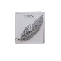 Leaf Cubic Zirconia Brooch - CHOMEL