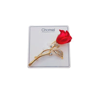 Flower Cubic Zirconia Brooch