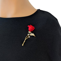 Flower Cubic Zirconia Brooch