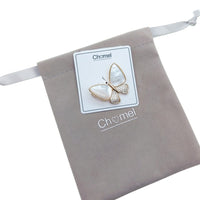 Butterfly Cubic Zirconia & Mother of Pearl Brooch