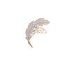 Leaf Cubic Zirconia Brooch