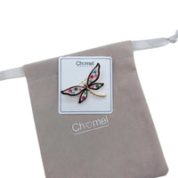 Dragonfly Cubic Zirconia Brooch - CHOMEL