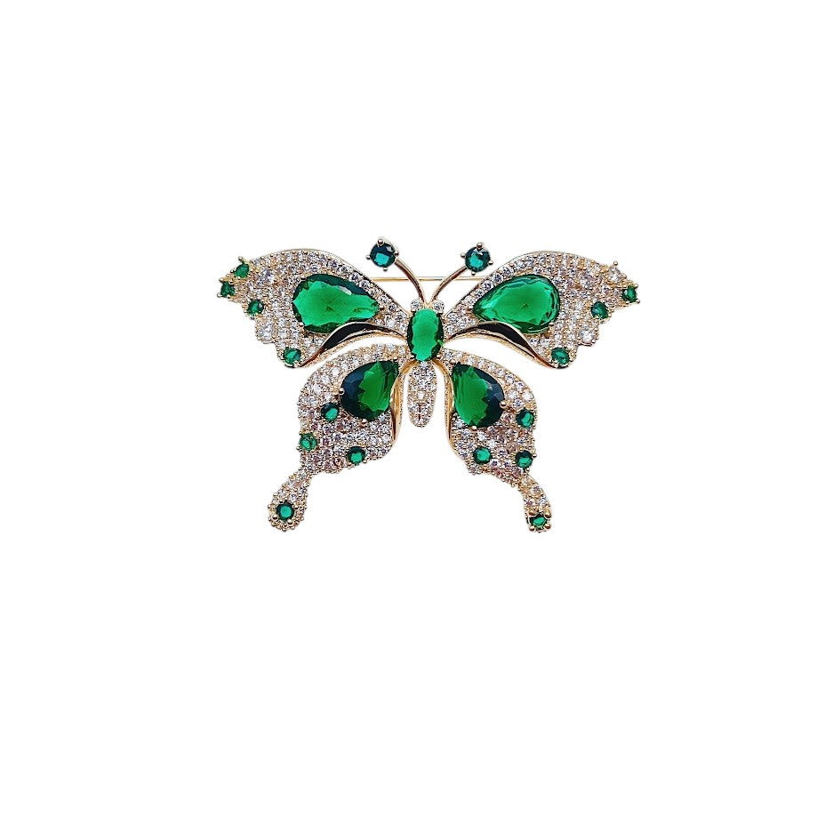 Butterfly Cubic Zirconia Brooch