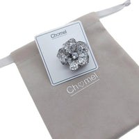Flower Cubic Zirconia Brooch - CHOMEL