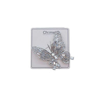 Butterfly Cubic Zirconia Brooch - CHOMEL