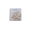 Flower Cubic Zirconia Brooch