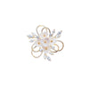 Flower Cubic Zirconia Brooch