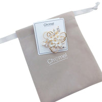 Flower Cubic Zirconia Brooch