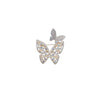 Two Butterfly Cubic Zirconia Brooch