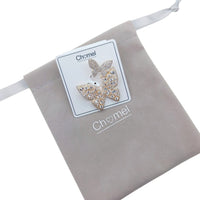 Two Butterfly Cubic Zirconia Brooch