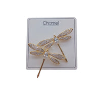 Dragonfly Cubic Zirconia Brooch - CHOMEL