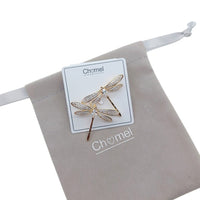 Dragonfly Cubic Zirconia Brooch - CHOMEL