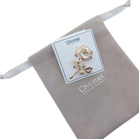 Rose Flower Mother Of Pearl Brooch