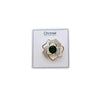 Flower Cubic Zirconia Brooch