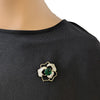 Flower Cubic Zirconia Brooch