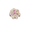 Flower Cubic Zirconia Brooch
