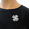 4 Leaf Clover Cubic Zirconia Brooch - CHOMEL