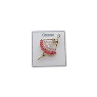 Ballerina Cubic Zirconia Brooch