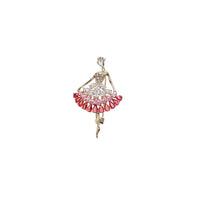 Ballerina Cubic Zirconia Brooch