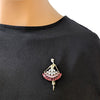 Ballerina Cubic Zirconia Brooch