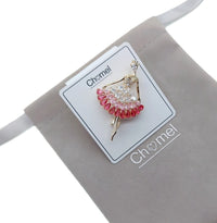 Ballerina Cubic Zirconia Brooch