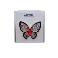 Butterfly Cubic Zirconia Brooch - CHOMEL
