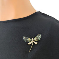 Dragonfly Cubic Zirconia Brooch
