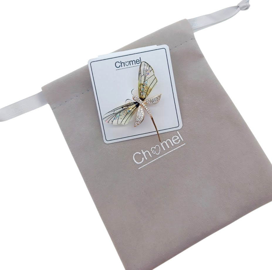 Dragonfly Cubic Zirconia Brooch