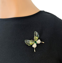 Butterfly Cubic Zirconia Brooch