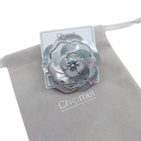 Flower Cubic Zirconia & Mother of Pearl Brooch - CHOMEL