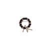 Circle Cubic Zirconia and Enamel Brooch