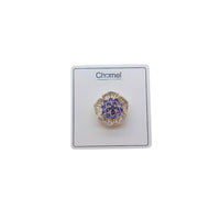 Flower Cubic Zirconia Brooch