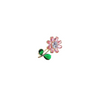 Flower Cubic Zirconia Brooch