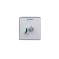 Tulip Flower Cubic Zirconia Brooch - CHOMEL