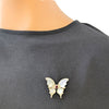 Butterfly Cubic Zirconia & Mother of Pearl Brooch