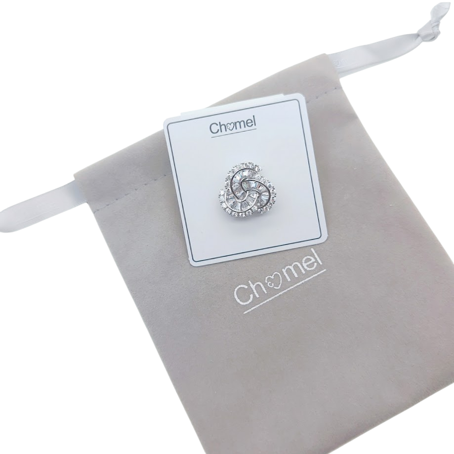 Cubic Zirconia Brooch - CHOMEL