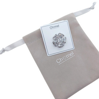 Flower Cubic Zirconia Brooch - CHOMEL